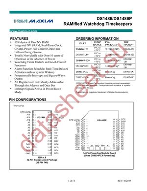 DS1486-120+ datasheet  